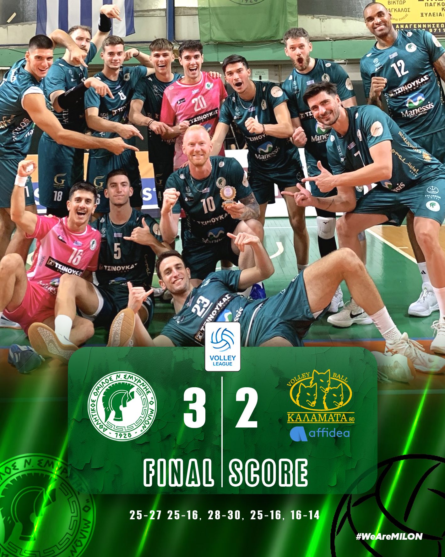 Νίκη στο τάι μπρέικ για τον Μίλωνα επί της Καλαμάτας 80’!