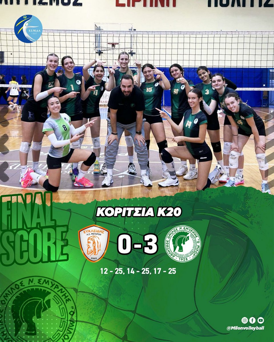 Βόλεϊ-Κορίτσια. Αποτελέσματα Υποδομών