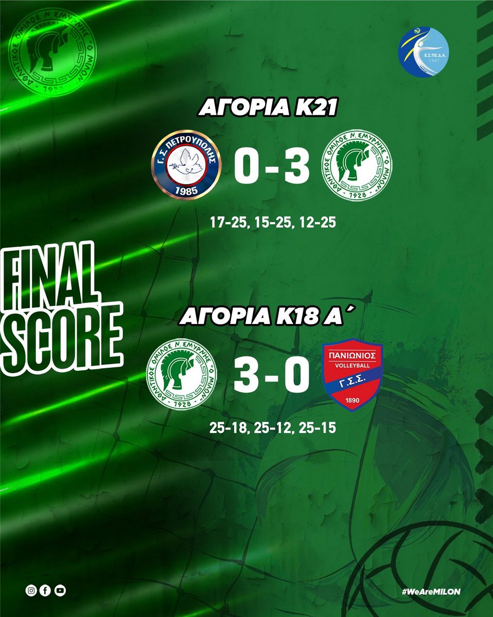 ΑΠΟΤΕΛΕΣΜΑΤΑ ΑΓΩΝΩΝ ΥΠΟΔΟΜΩΝ ΑΓΟΡΙΩΝ