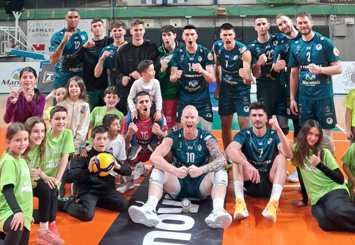 🏐 O Μίλωνας νίκησε 3-0 σετ τον ΠΑΟΚ και έκανε το 1-0 στη σειρά των ημιτελικών 🔥💚🖤